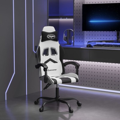 Swivel gaming chair, white...
