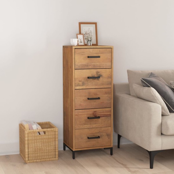 Dresser with drawers, 42x35x110cm, solid pine wood