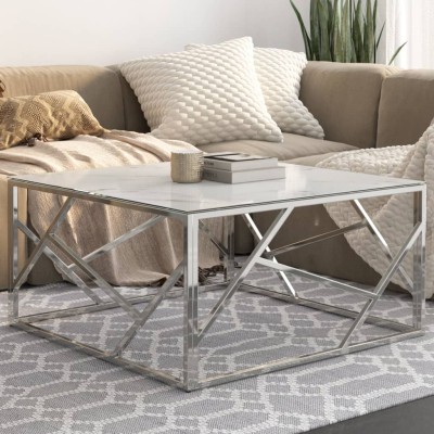 Coffee table, silver, steel...