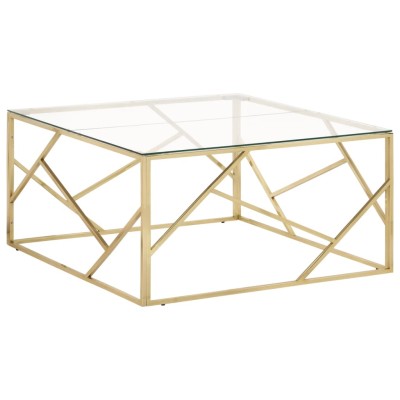 Coffee table, gold, steel...