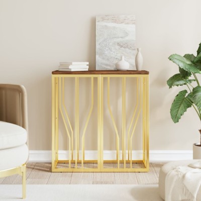 Console table, gold, steel...