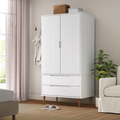 Wardrobe MOLDE, white,...