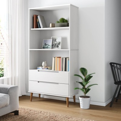 Bookcase MOLDE, white,...