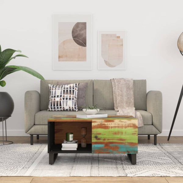 Coffee table, 80x50x40cm, recycled and processed wood