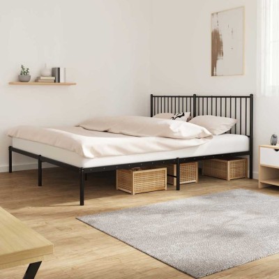 Metal bed frame with...