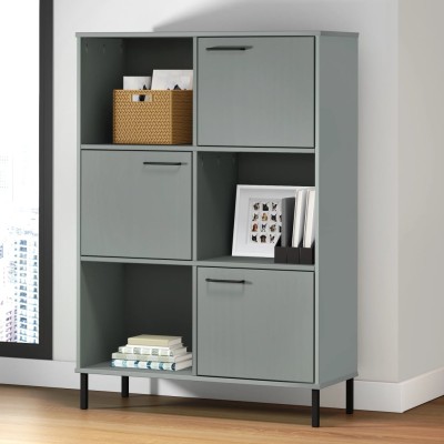 Bookcase with legs, grey,...
