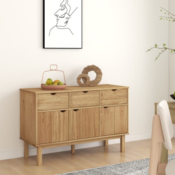 Side cabinet OTTA, 114x43x73.5cm, solid pine wood