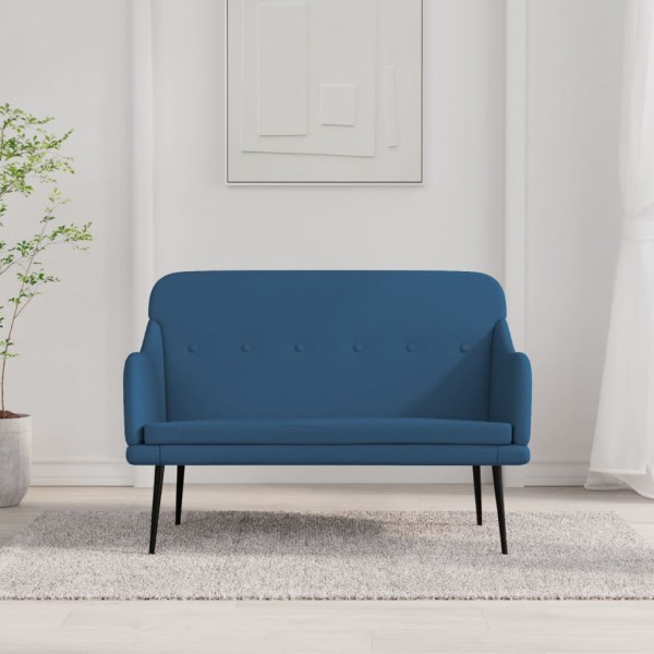 Bench, blue, 110x76x80cm, fabric