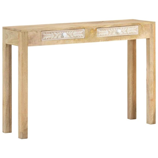 Console table, 110x30x75cm, bleached mango solid