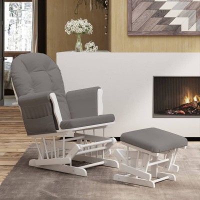 Swivel chair with footrest,...