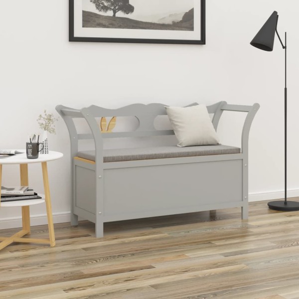 Bench, gray, 107x45x75.5cm, solid spruce