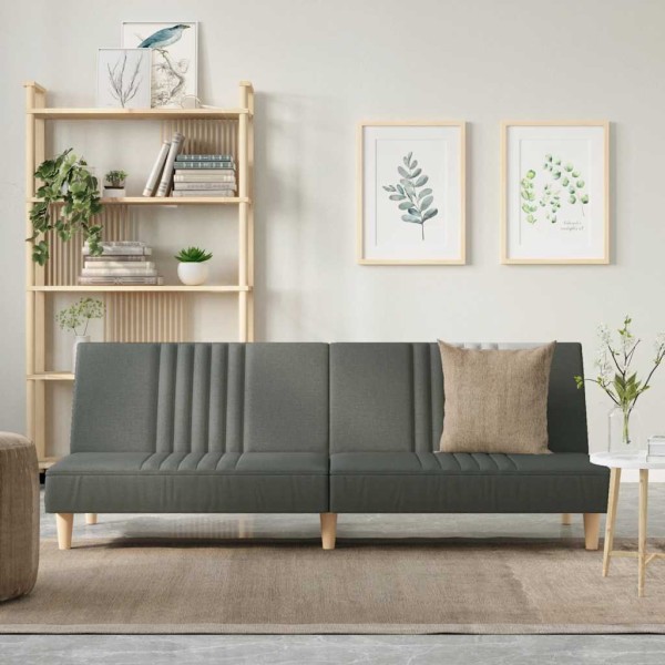 Sofa-bed, dark gray color, fabric