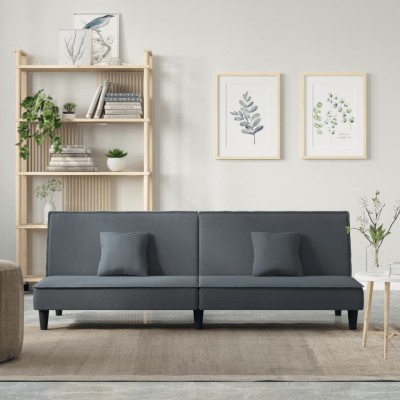 Sofa-lova, tamsiai pilkos...