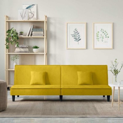 Sofa-lova, geltonos...