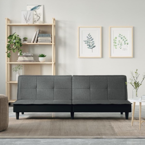 Sofa-bed, dark gray color, fabric