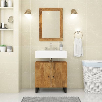 Mirror, 70x50cm, mango wood...