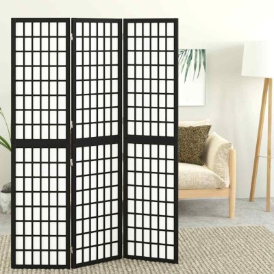 Room partition, black, 3...