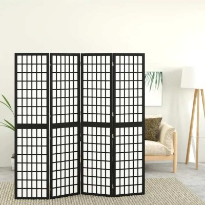 Room partition, black, 4...