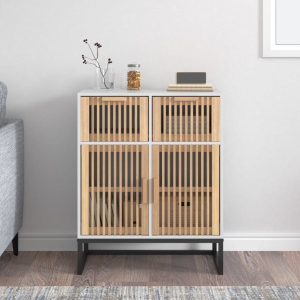 Side cabinet, white, 60x30x75cm, processed wood