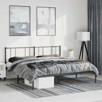 Metal bed frame with...