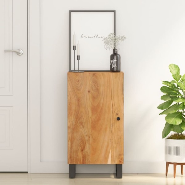 Side cabinet with doors, 40x31x75cm, solid acacia