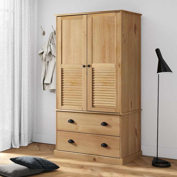 Wardrobe VIGO, 90x55x170cm, solid pine wood