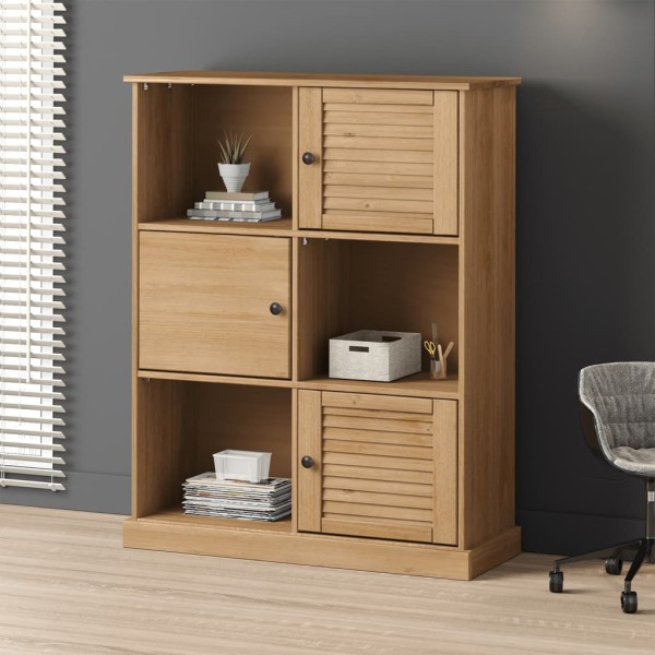 Bookcase VIGO, 90x35x114.5cm, solid pine wood