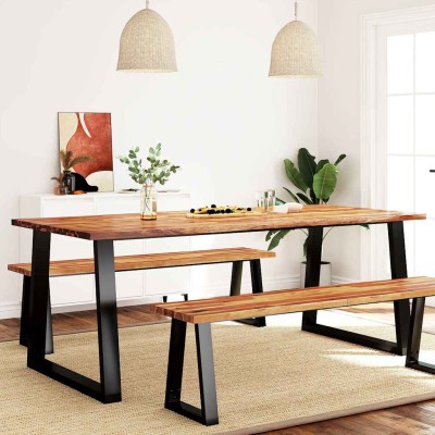 Dining table with live...