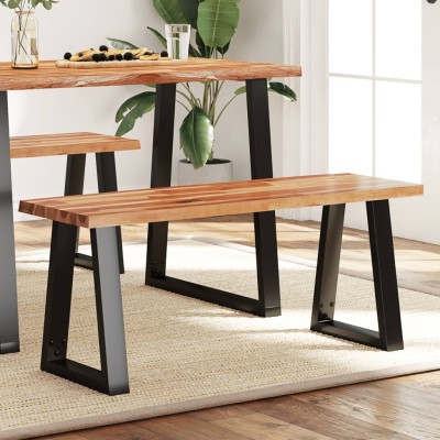 Bench with live edge,...