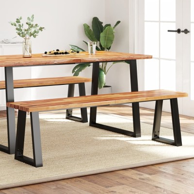 Bench with live edge,...