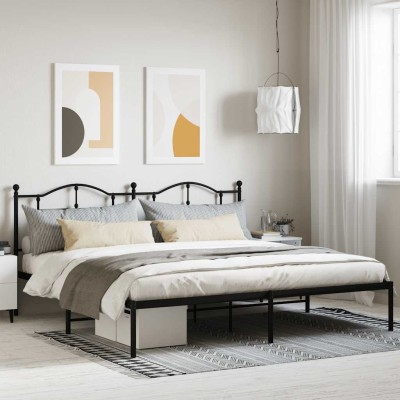 Metal bed frame with...