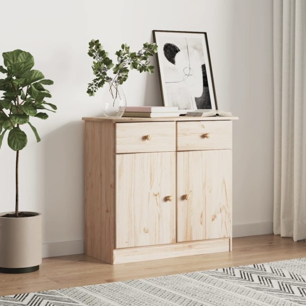 Side cabinet ALTA, 77x35x73cm, solid pine wood