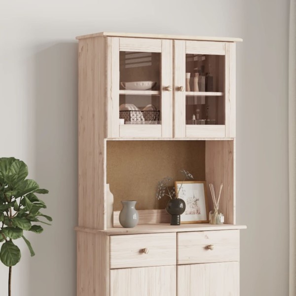 Cabinet top ALTA, 77x30x92cm, solid pine wood