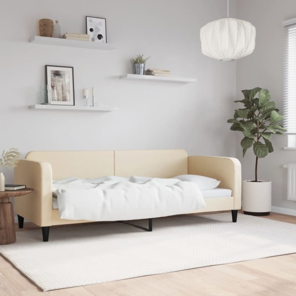 Sofa, cream color, 80x200cm, fabric