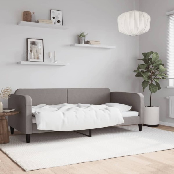 Sofa, taupe color, 90x200cm, fabric