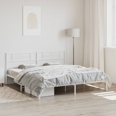 Metal bed frame with...