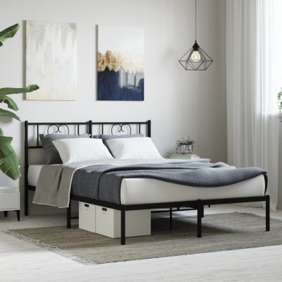 Metal bed frame with...