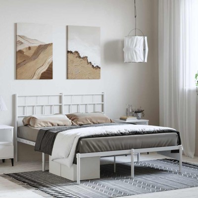 Metal bed frame with...