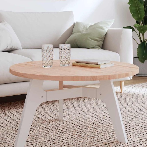 Tabletop, 80x2.5cm, solid beech wood, circular