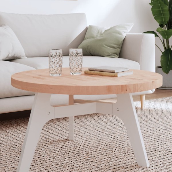 Table top, 80x4cm, solid beech wood, circular