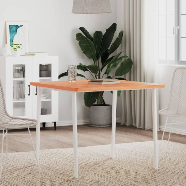 Table top, 80x80x2.5cm, solid beech, square