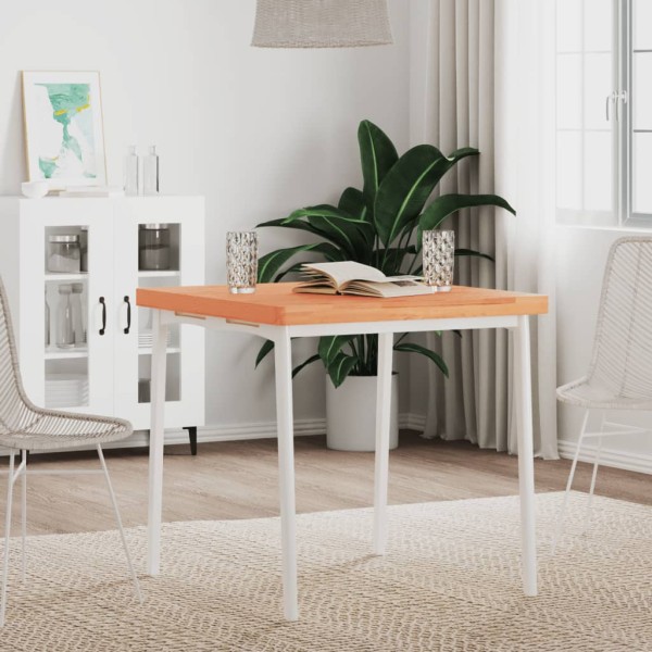 Table top, 70x70x4 cm, solid beech, square