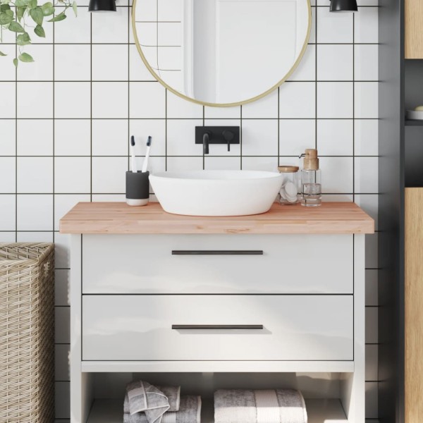 Bathroom countertop, 100x60x4 cm, solid beech