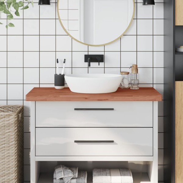 Bathroom countertop, 100x60x4 cm, solid beech