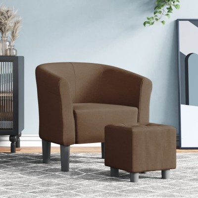 Armchair with footrest,...