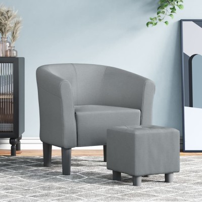 Armchair with footrest,...