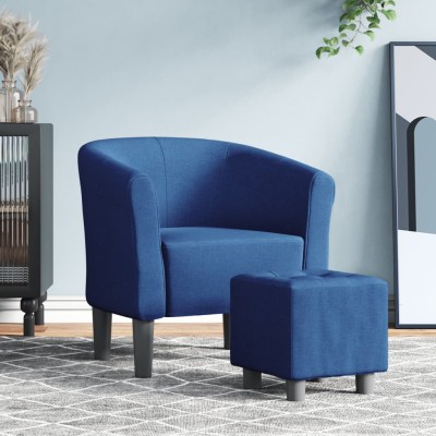 Armchair with footrest,...