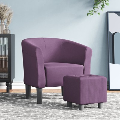 Armchair with footrest,...