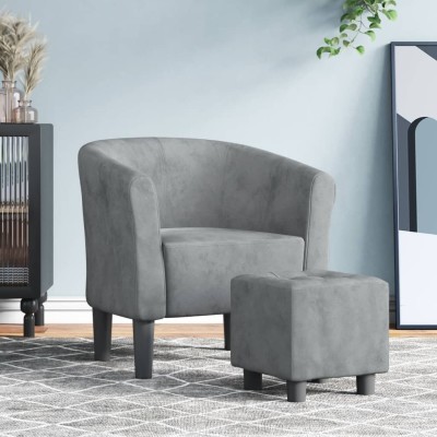 Chair with footrest, dark...