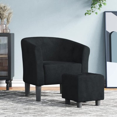 Armchair with footrest,...